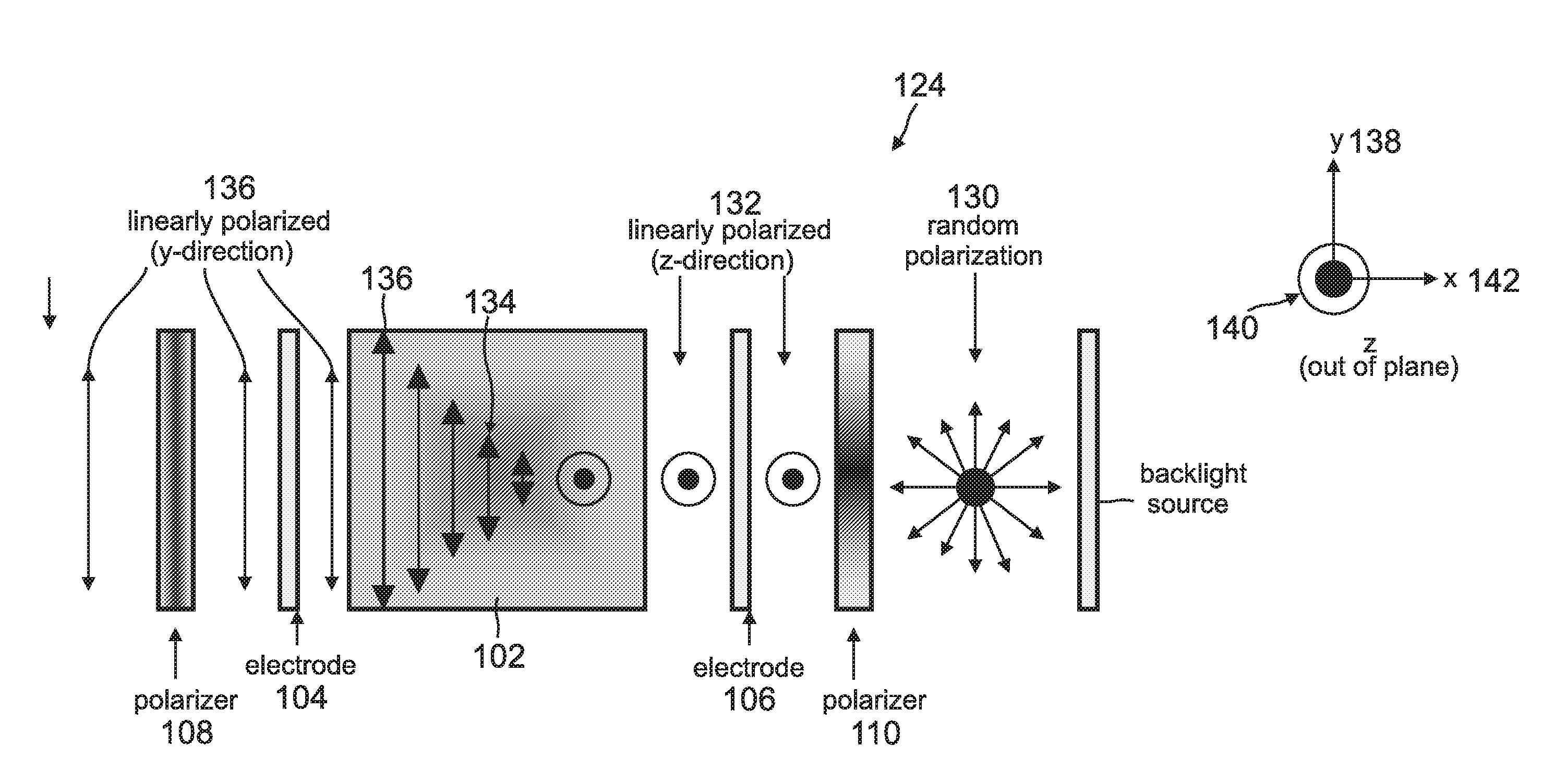Linearly polarized backlight source in conjunction with polarized phosphor emission screens for use in liquid crystal displays