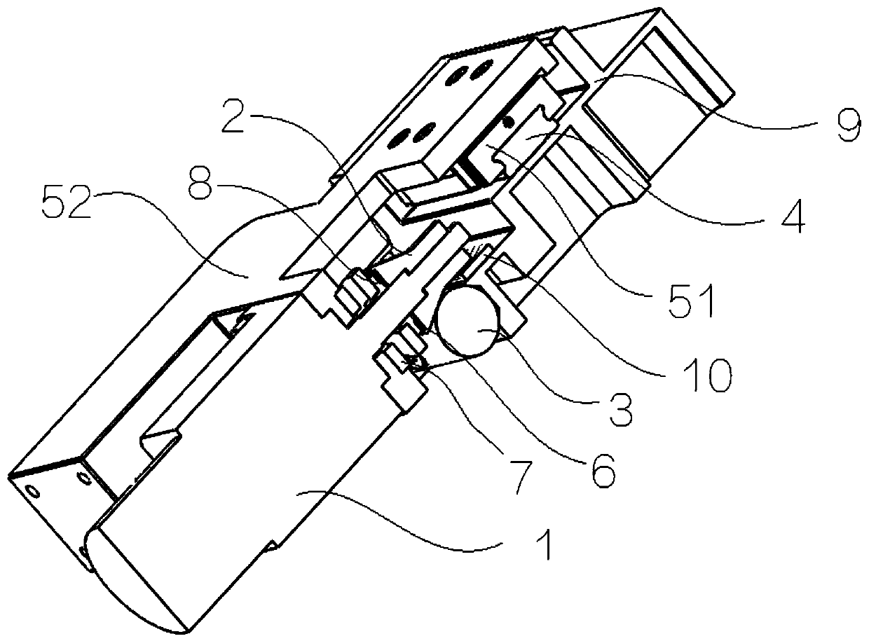 On-orbit inspection linear motion mechanism and on-orbit inspection device