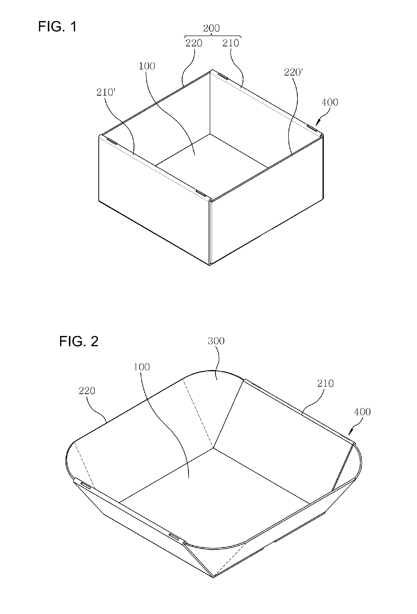 Packing box having dish structure