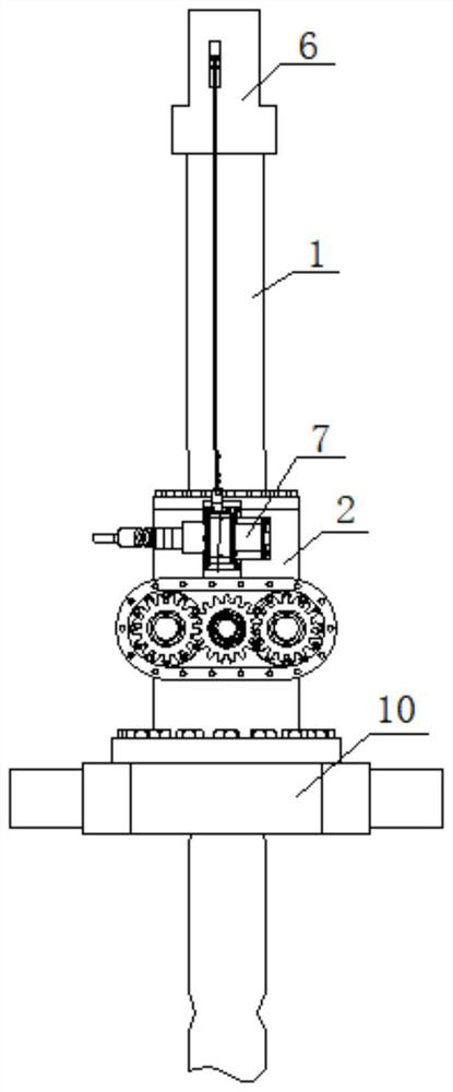 Fixed-position follow-up rigid supporting mechanism