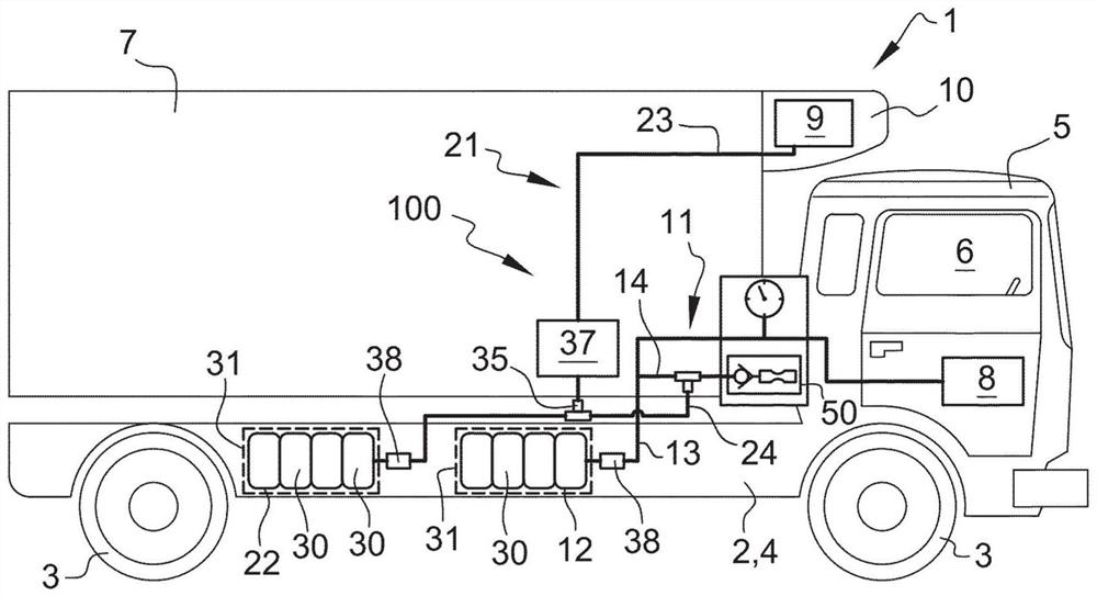 Fuel gas system for vehicle