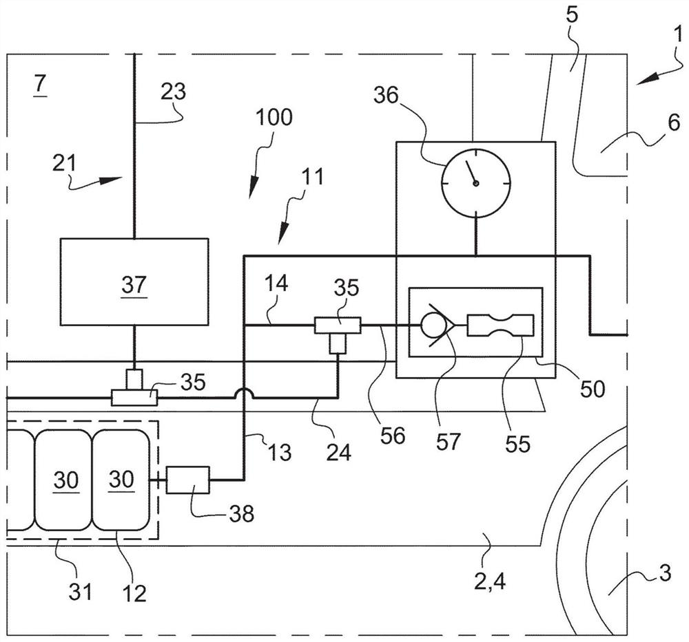 Fuel gas system for vehicle