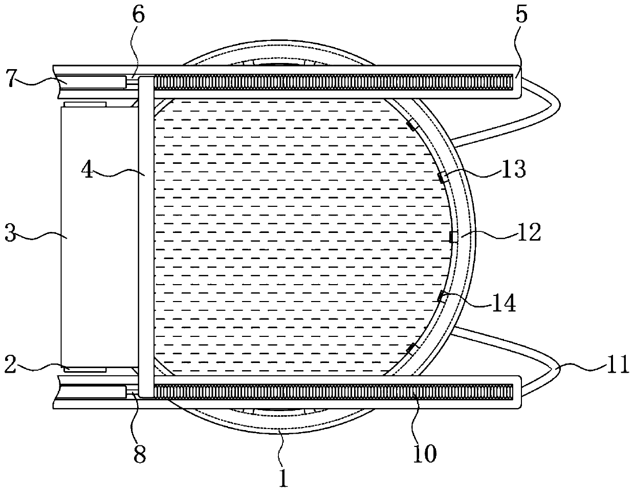 High-temperature self-protection type microbiological treatment tank