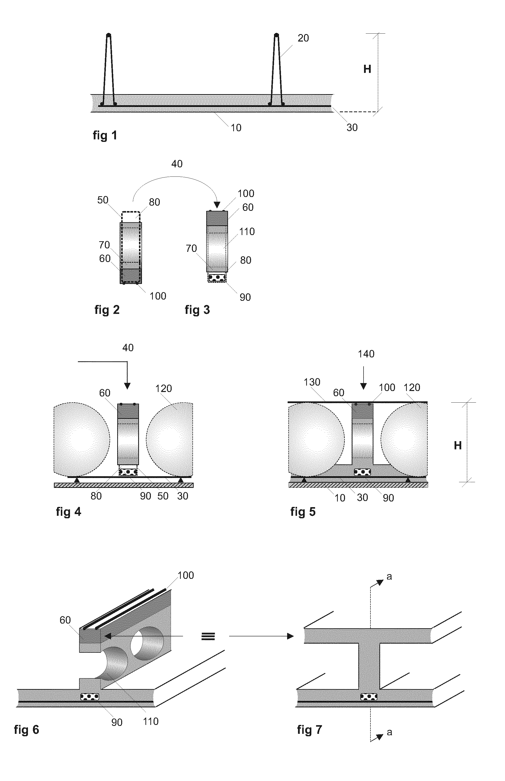 System and method for biaxial semi-prefabricated lightweight concrete slab