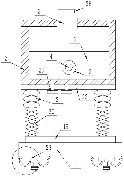 Bearing apparatus for building wall seam filling