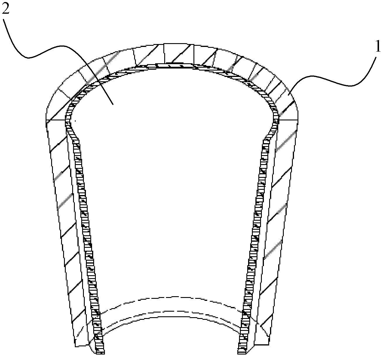 Construction method of variable curved-surface steel-concrete tubular structure