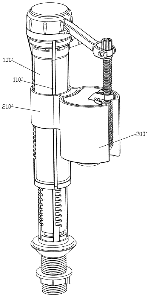 Easily-detachable structure of water inlet valve