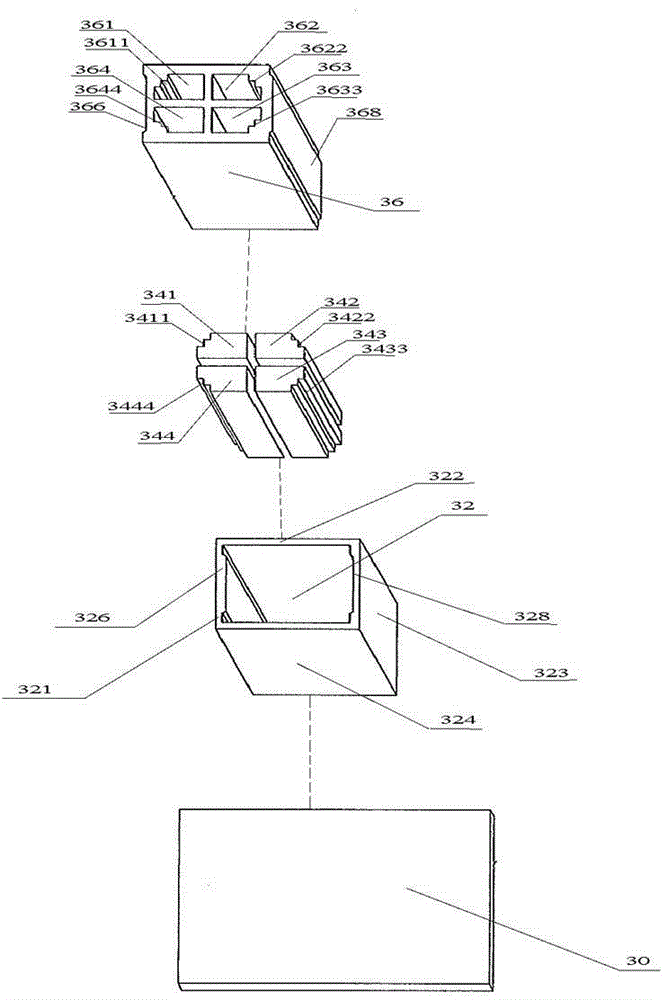 Building block die and method of carrying out pressing to form building block by utilizing same