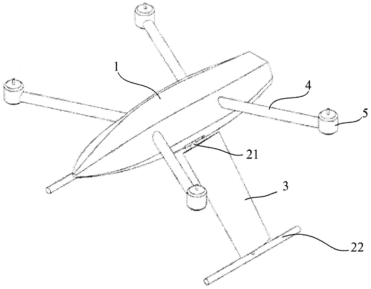Unmanned aerial vehicle and lifting undercarriage thereof
