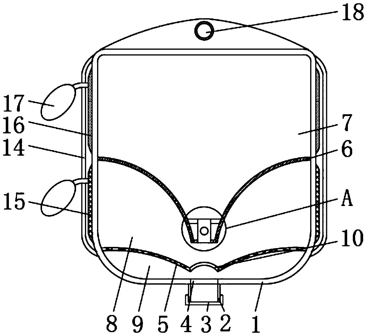 Blood bag with saline balloon and used for blood transfusion of hematological patients