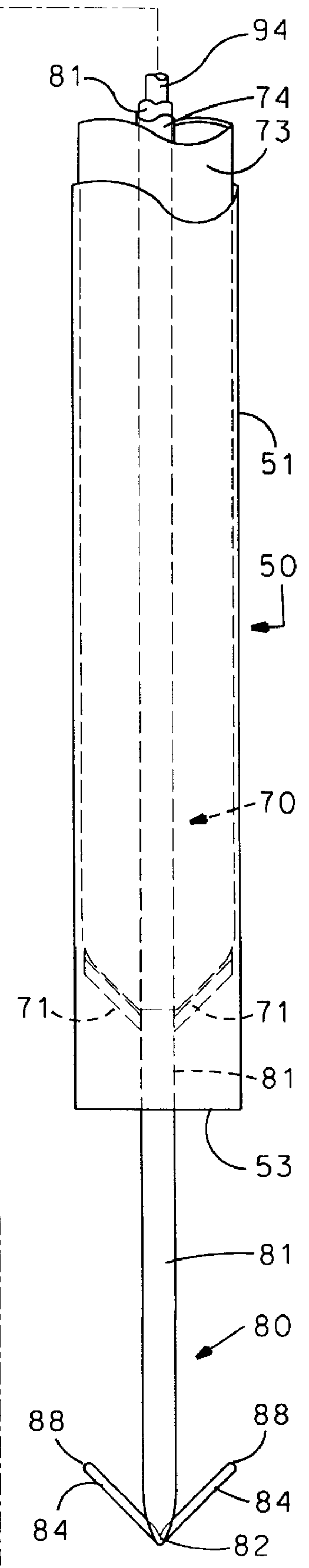Apparatus and methods for the penetration of tissue, and the creation of an opening therein