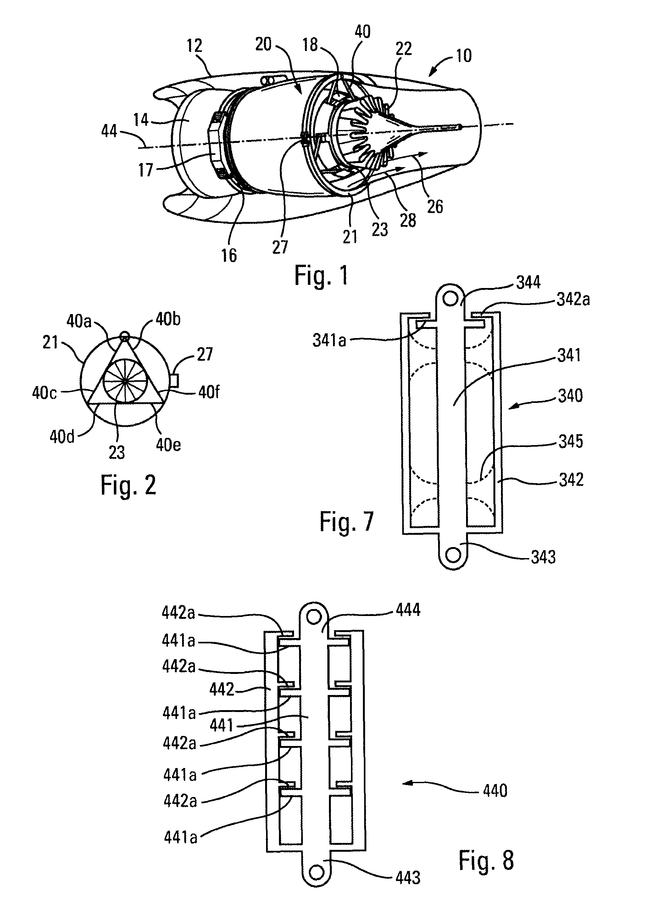 Hyperstatic truss comprising connecting rods