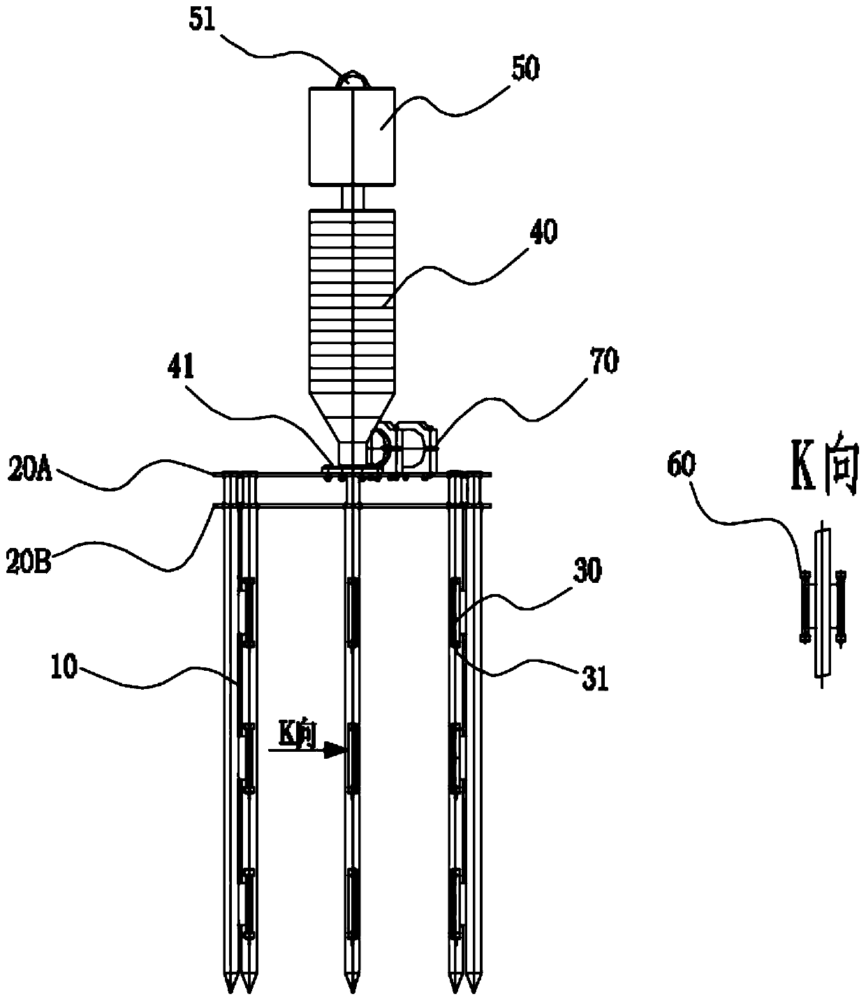 Measuring device, calculation method, electronic equipment and storage medium of seabed geothermal field vector