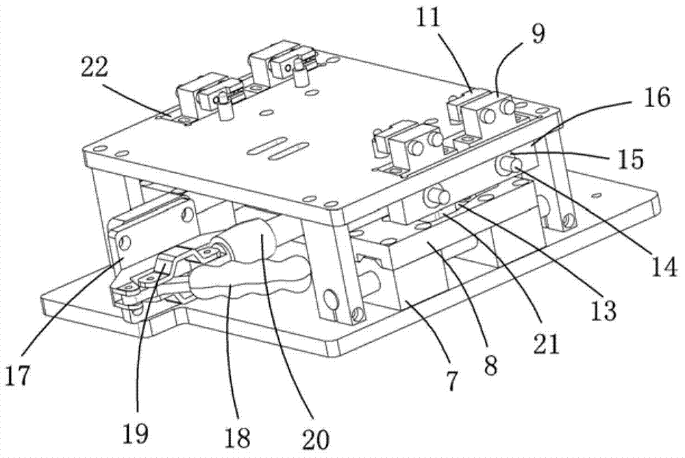 Automatic-clamping test module