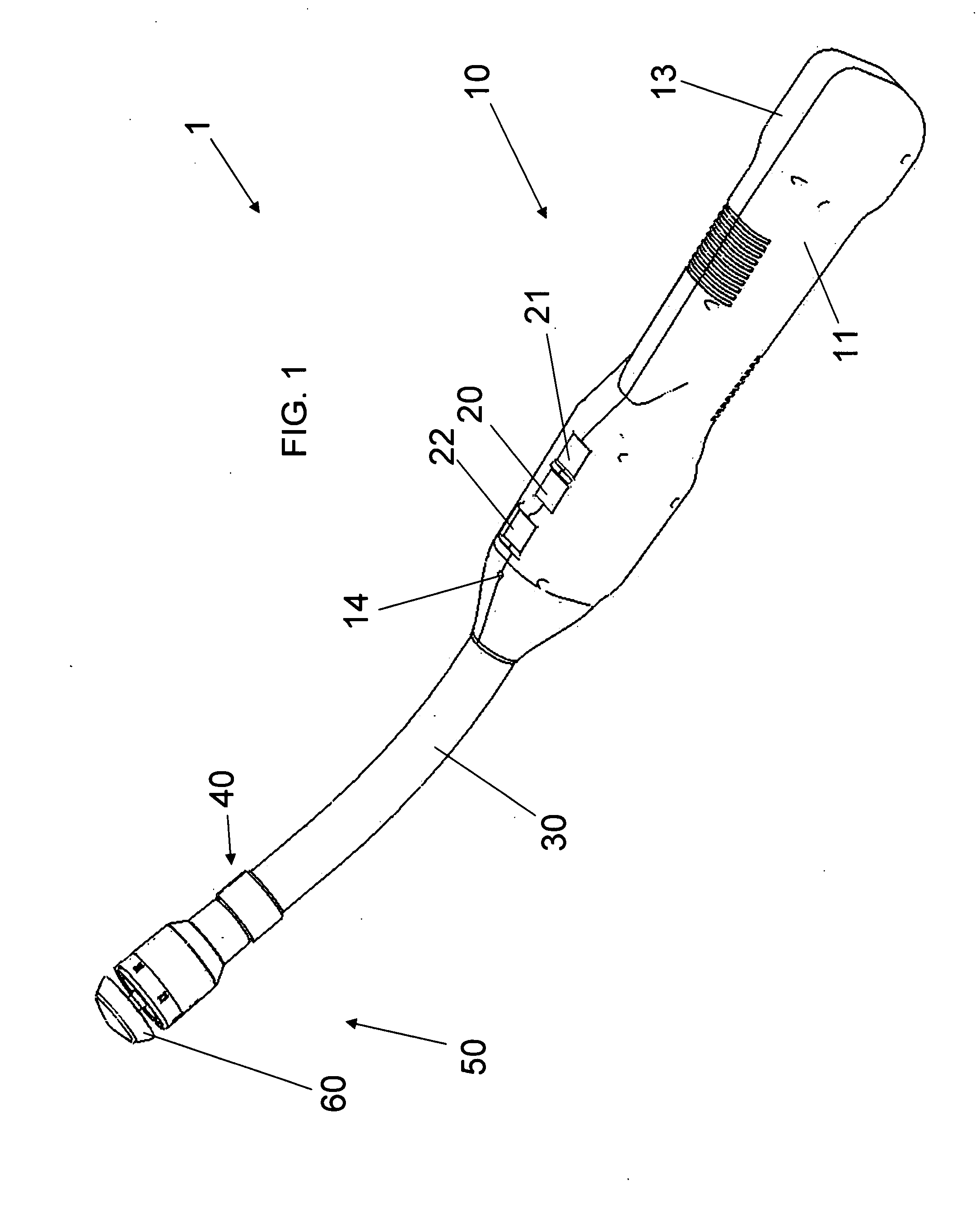 Electric surgical instrument with optimized power supply and drive