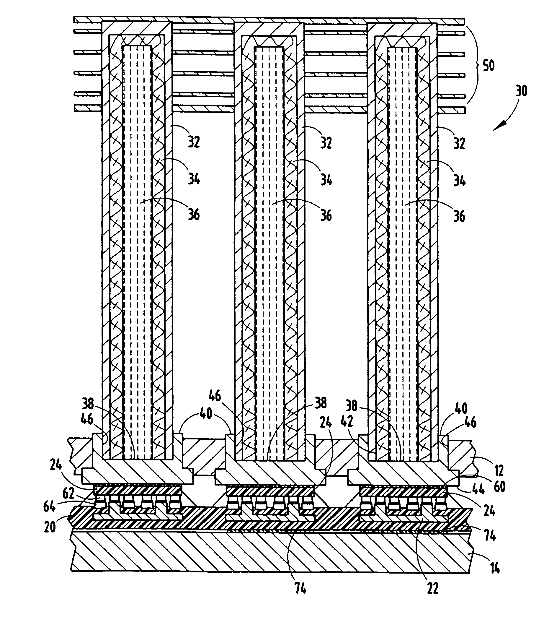 Electronics assembly and heat pipe device