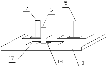 Lumbar puncture operation fixing frame