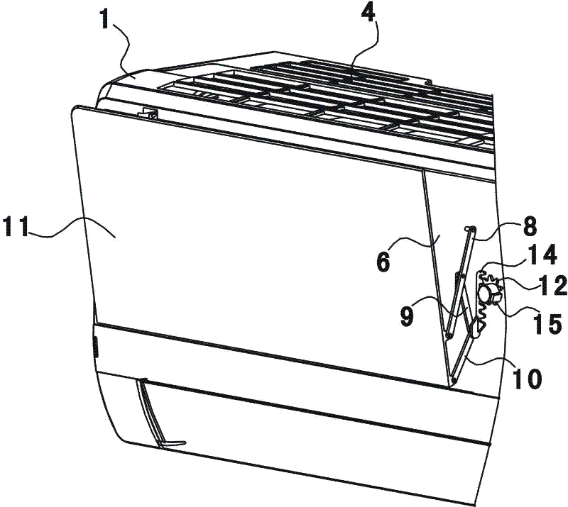 Air conditioner indoor unit and shell used by same