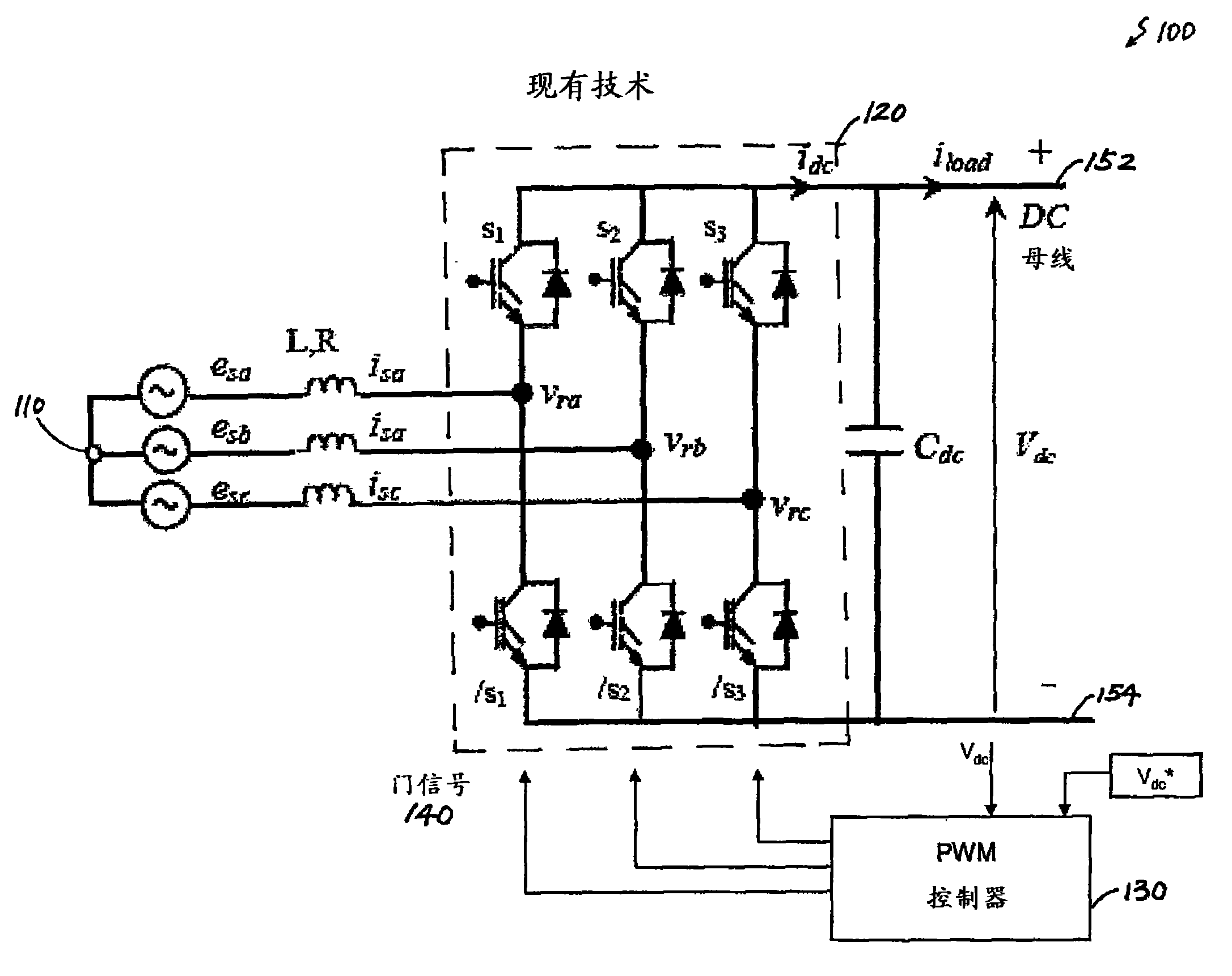 DC bus voltage harmonics reduction