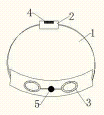 Pouch removing eyeshade by means of ice compress