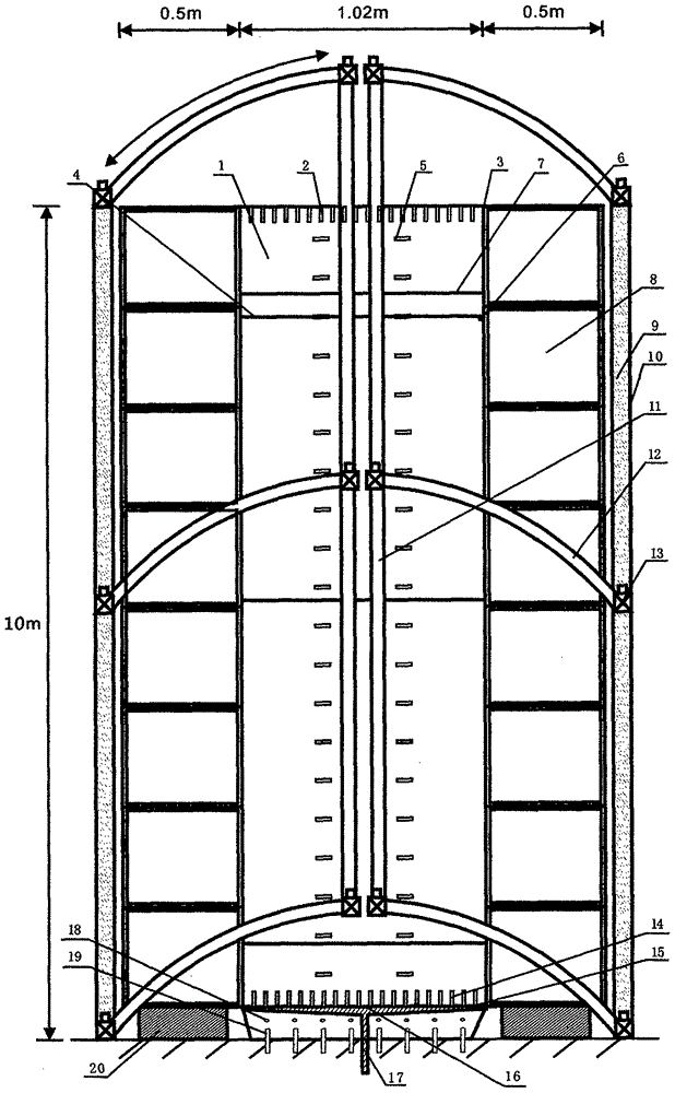 Soil erosion model device on variable width slope based on adaptive horizontal walkway