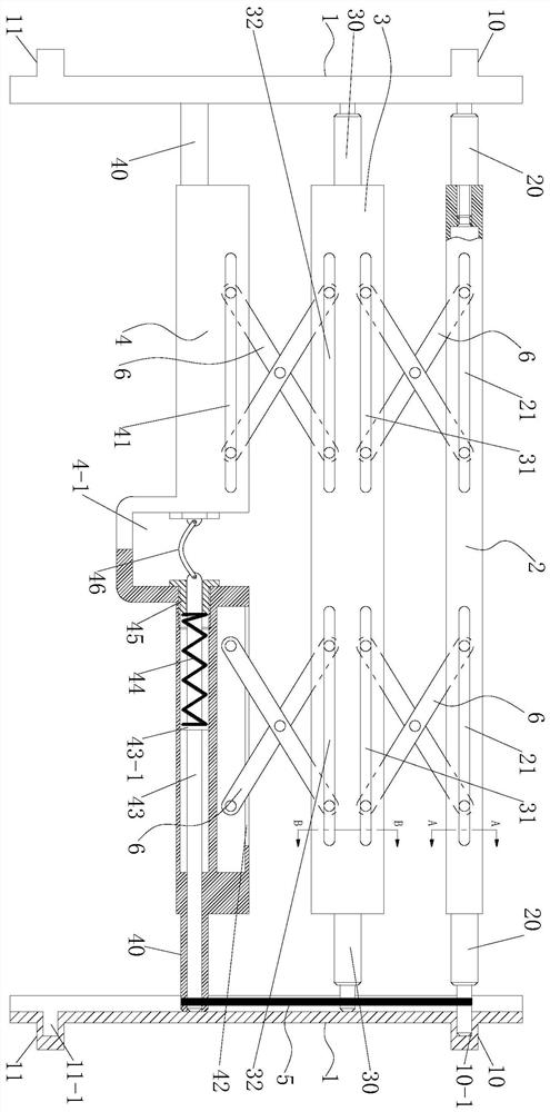 Skeleton structure of a car folding coat rack