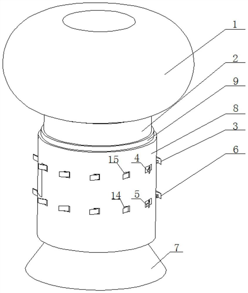 An anti-condensation non-assisted ventilation device for ring network cabinets