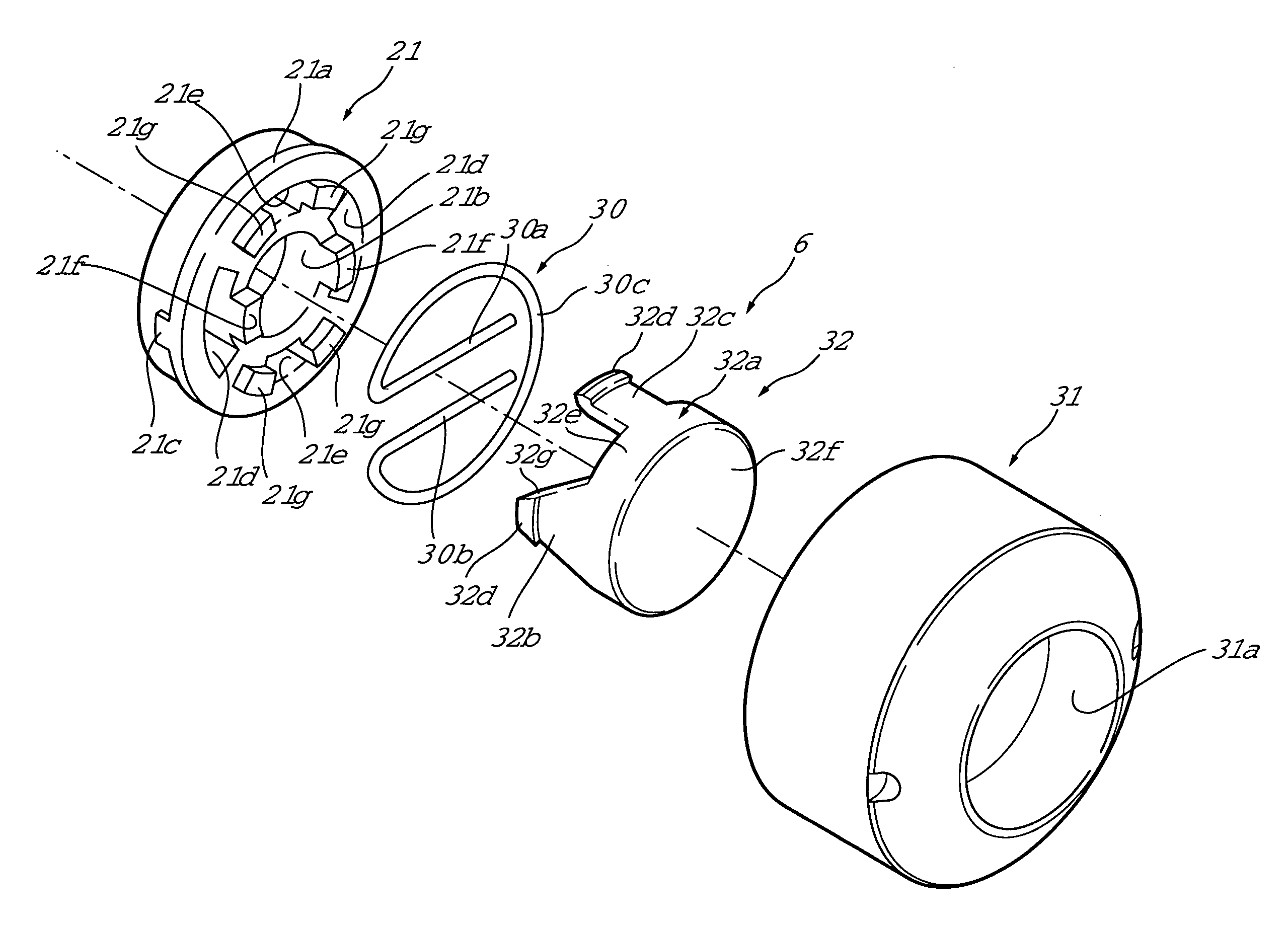 Fishing reel component