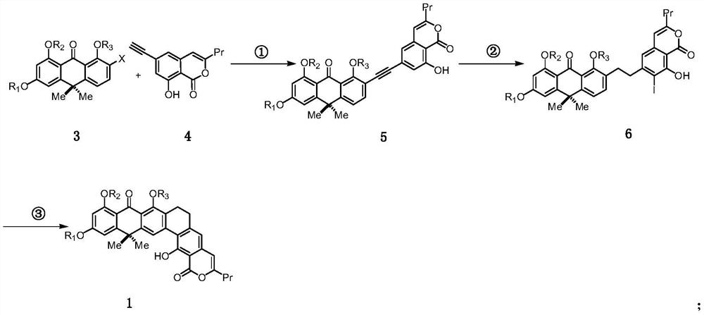 A kind of method for synthesizing benastatin G