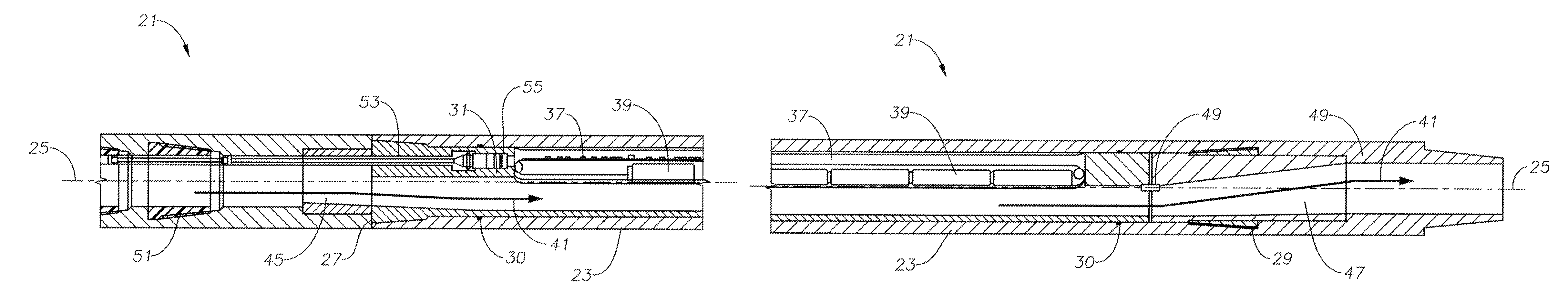 System, method and apparatus for downhole system having integrated measurement while operating components