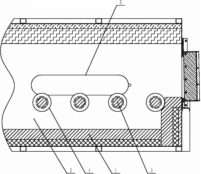 Heat treatment furnace for steel cylinders