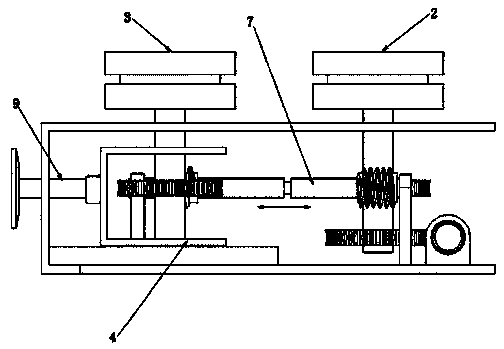 Flat steel transverse curvature bending correcting machine