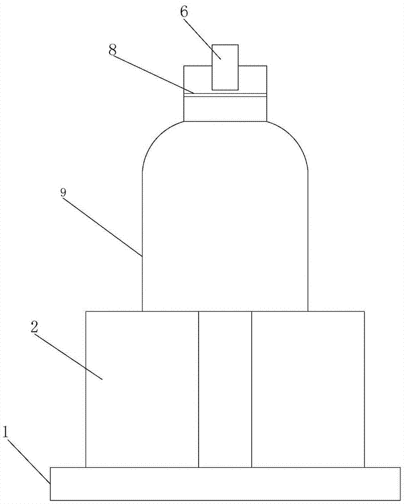 Electronic candle lamp structure