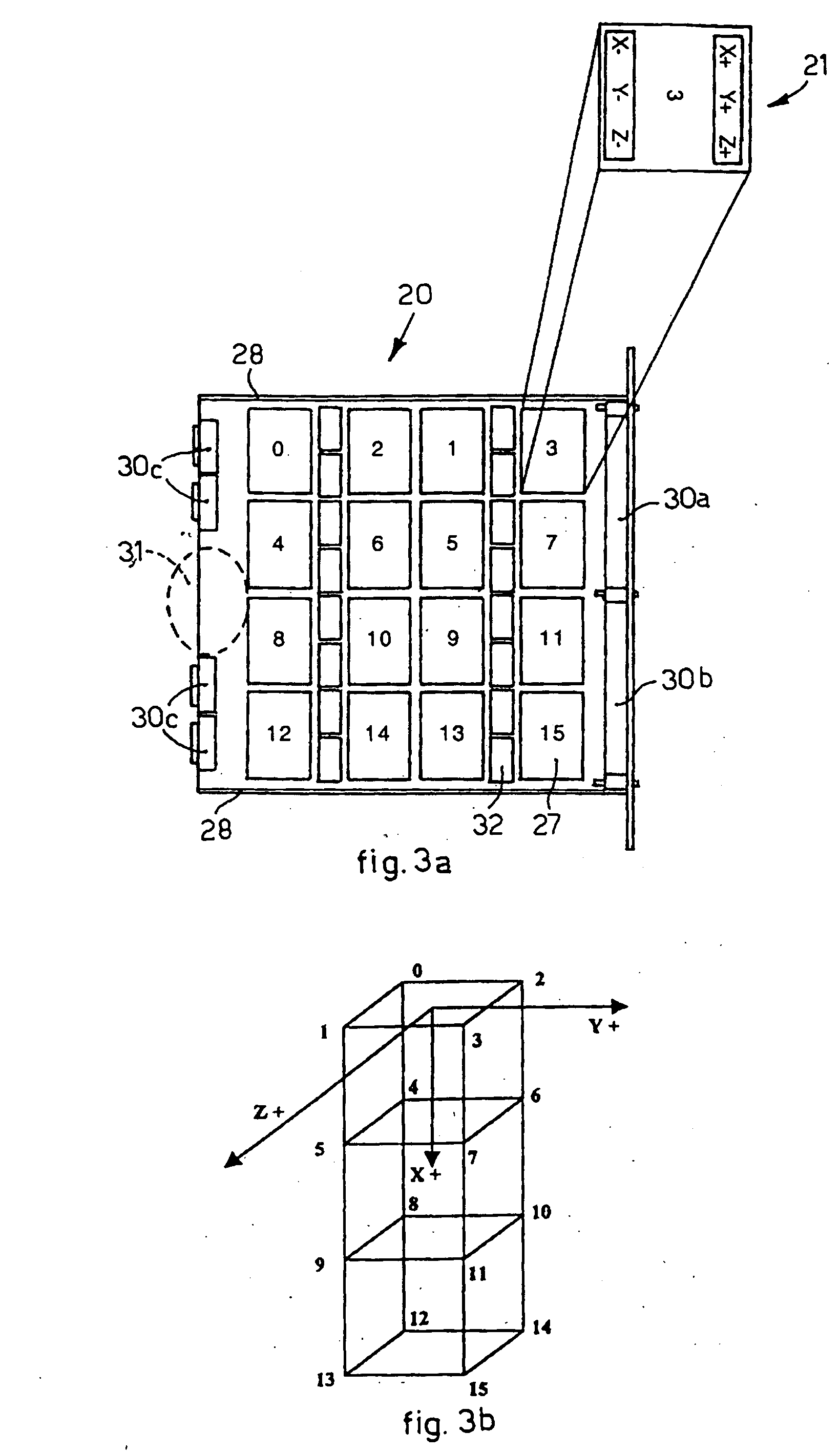 Modular electronic card for a communication network