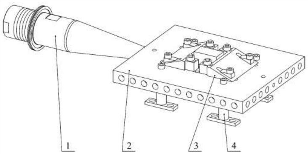 One-way ultrasonic vibration platform with adjustable clamps and operation method for one-way ultrasonic vibration platform