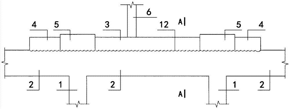 A construction method of superimposed reinforcement structure with newly added column network on the existing long-span structure