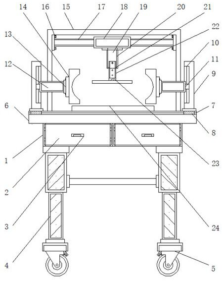Rapid clamping device for machine manufacturing