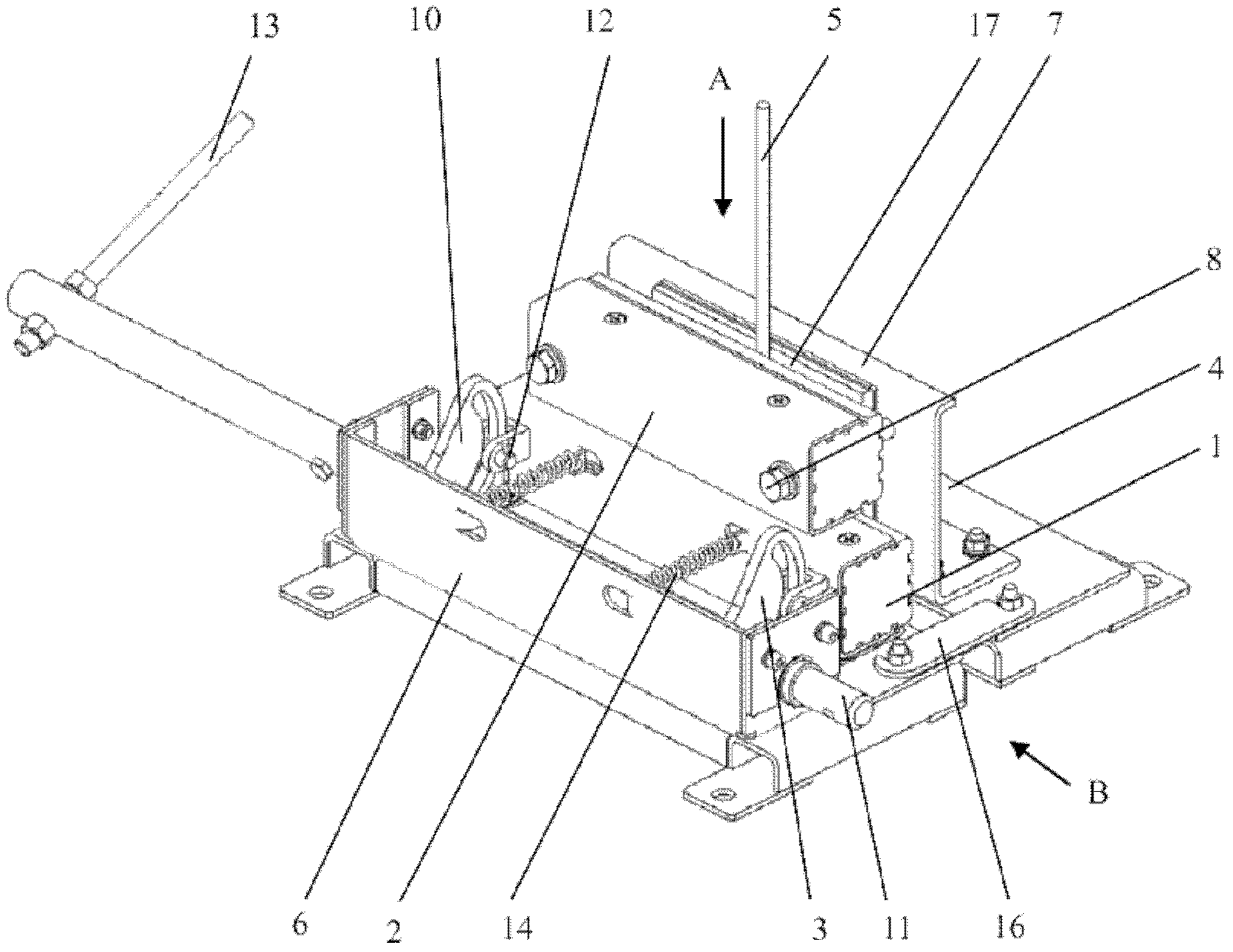 Rope-clamping device for installing steel wire rope of elevator