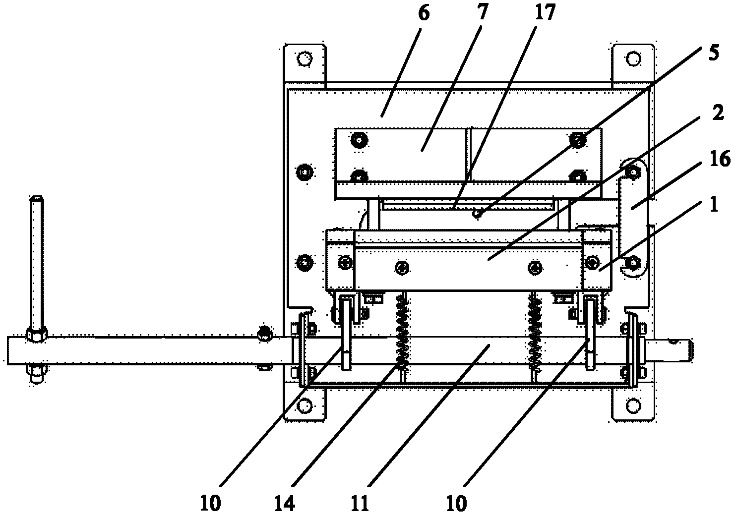 Rope-clamping device for installing steel wire rope of elevator