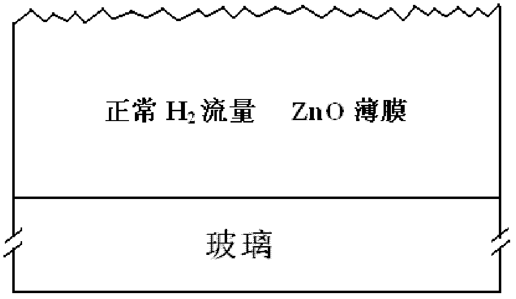 Gradient hydrogen process grown ZnO-TCO thin film with textured structure and use thereof