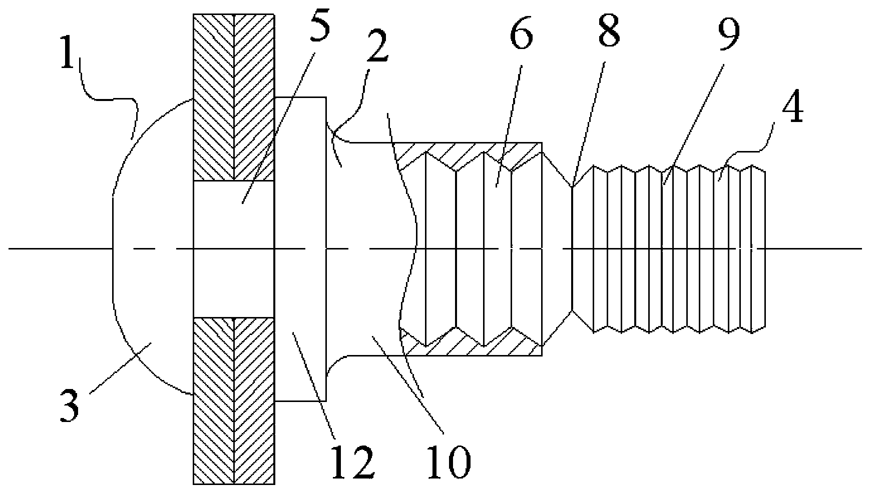 Large-scale and high-intensity rivet connection pair and manufacturing method thereof