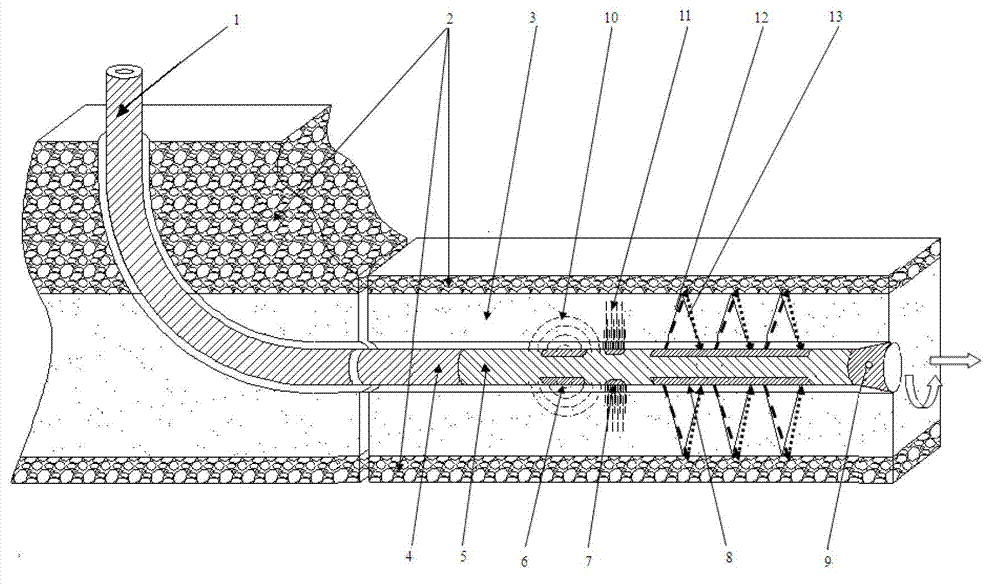 Drilling tool and method for detecting reservoir stratum boundary and thickness while drilling