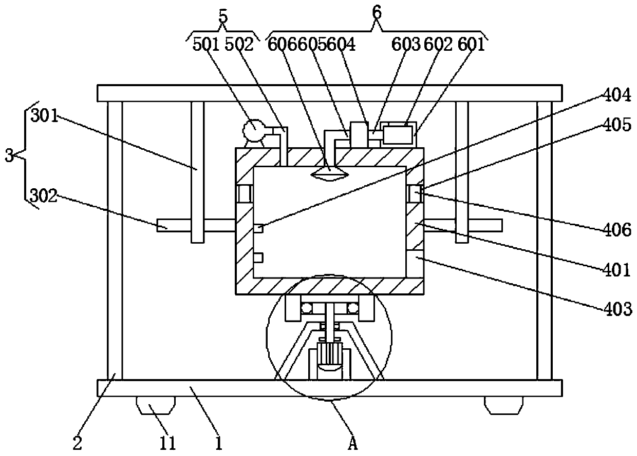 A medical waste incineration treatment device