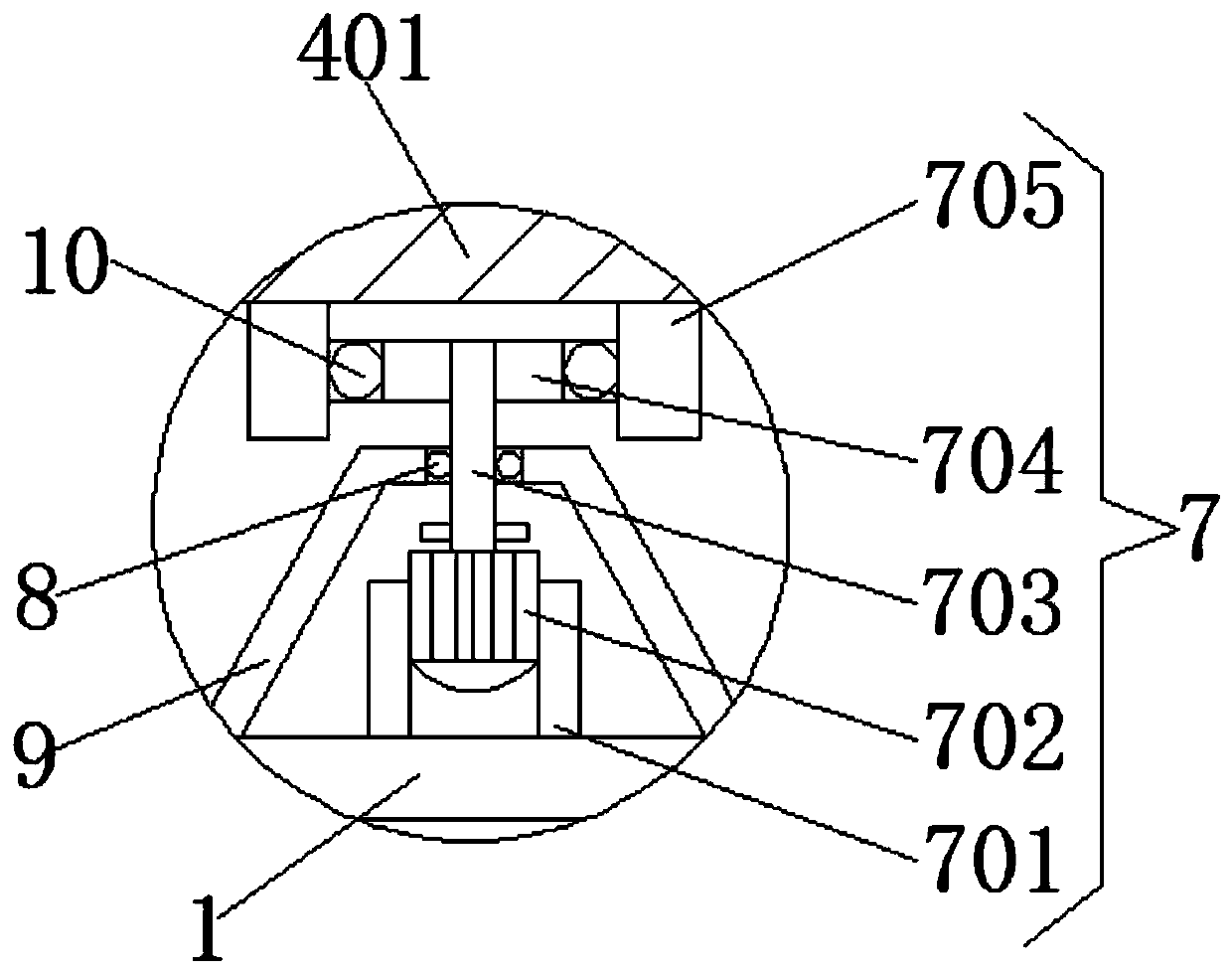 A medical waste incineration treatment device