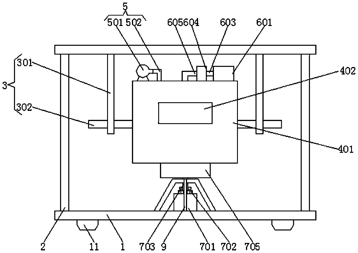 A medical waste incineration treatment device