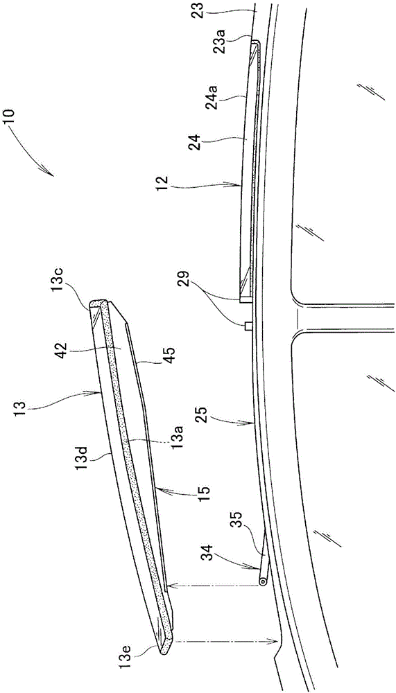 Sunroof structure for vehicle