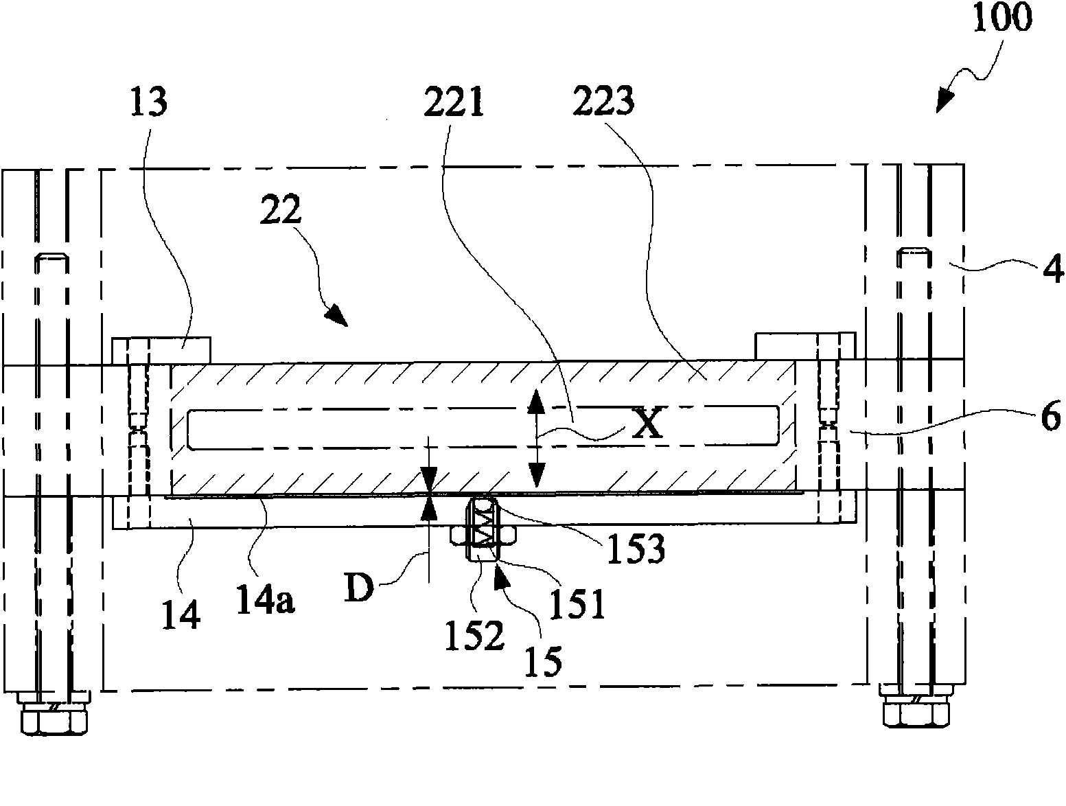 Package glue film opening split line opening knife module