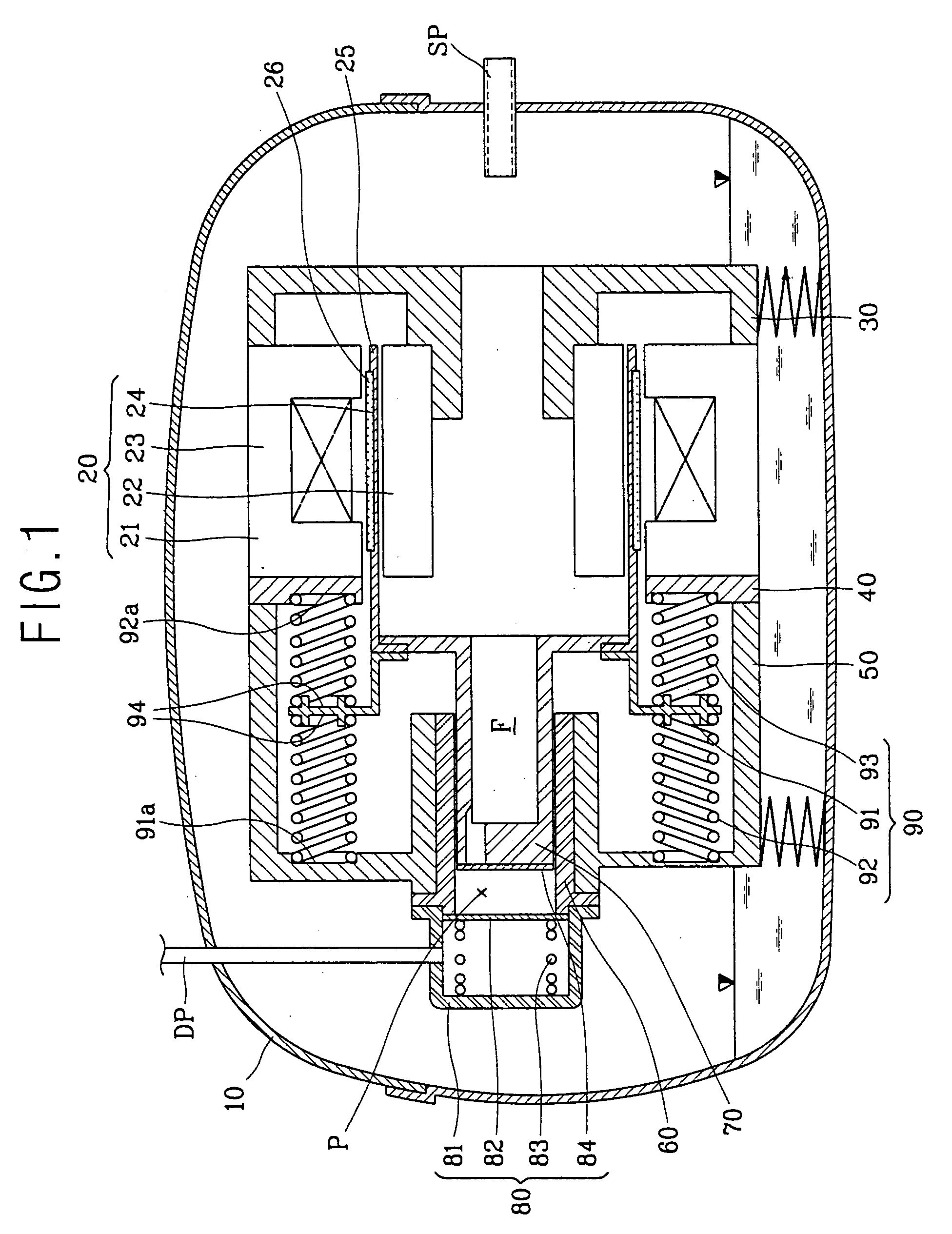 Abrasion preventive structure of reciprocating compressor