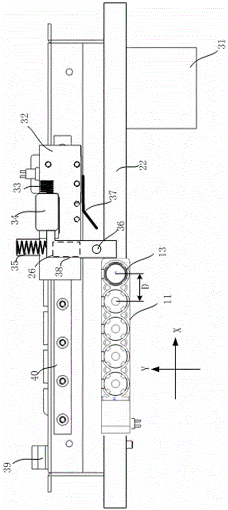 A system for transferring samples and precisely positioning samples for a sample analysis device