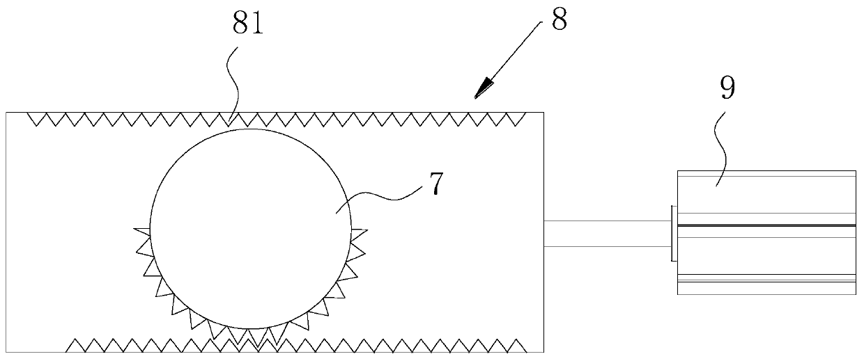 A processing and clamping mechanism for a rotary turning plate boring machine